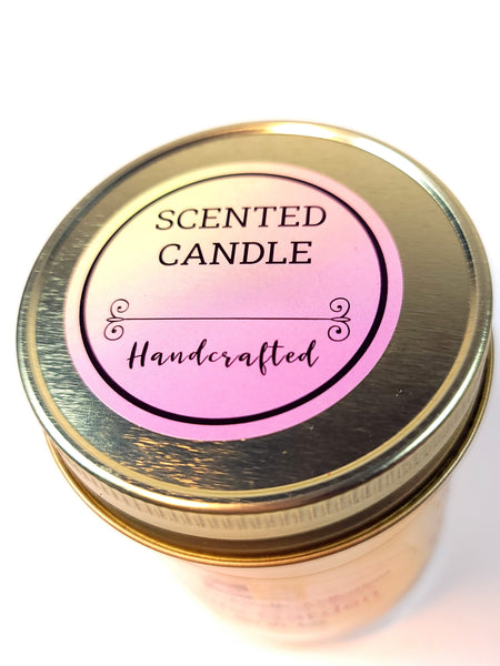 Handcrafted scented Candle - 'Keda Garden - Garden Yellow 8oz