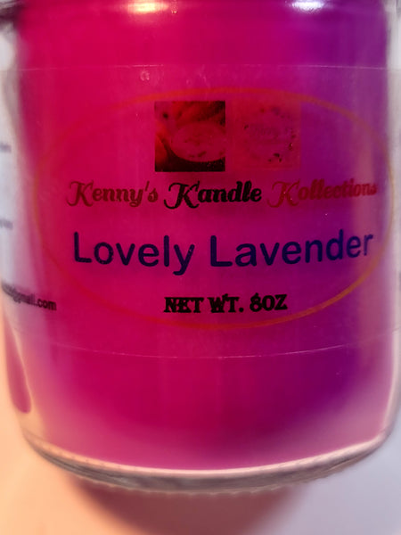 Handcrafted scented Candle - Lovely Lavender - Lavender 8oz