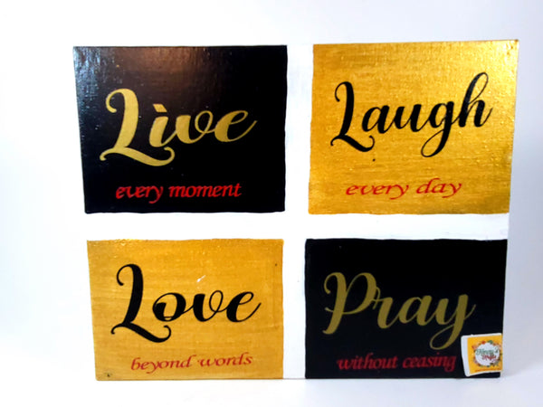 Canvas Wall Art - Live-Love-Laugh-Pray