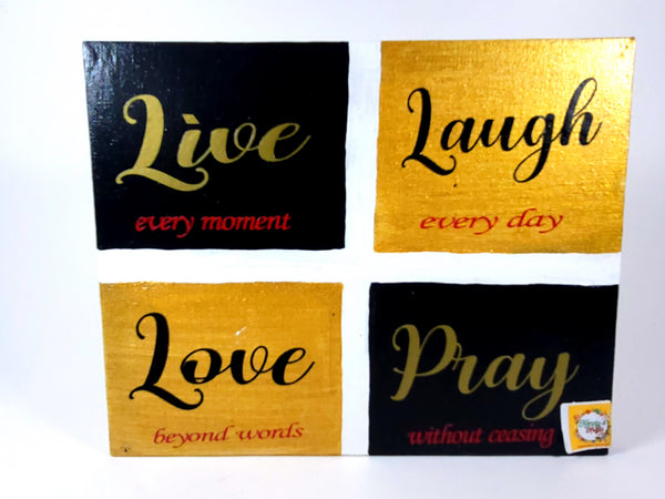 Canvas Wall Art - Live-Love-Laugh-Pray