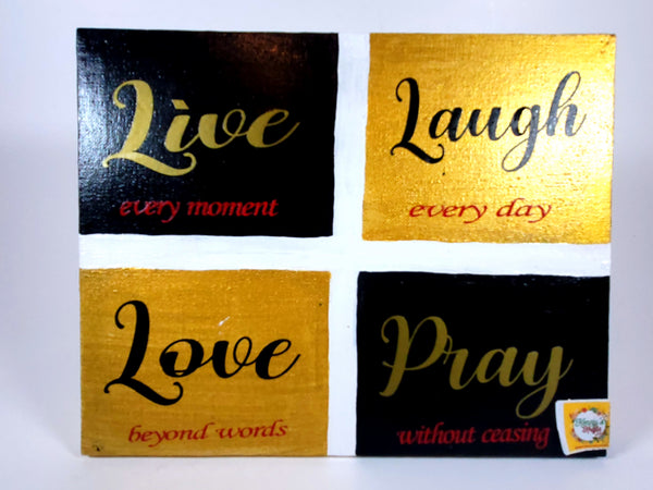 Canvas Wall Art - Live-Love-Laugh-Pray