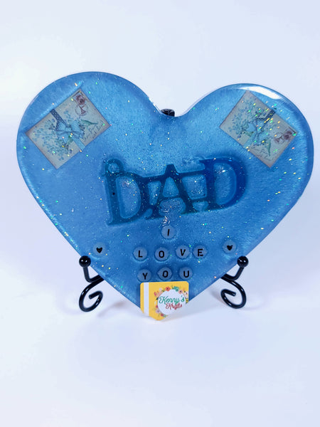 Small Resin Plaque - Heart Shape