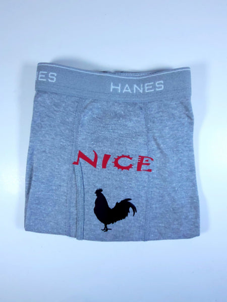 Customized Men's Boxers - Nice Cock! - L