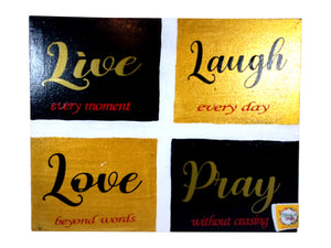 Canvas Wall Art - Live-Love-Laugh-Pray