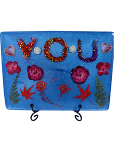 Medium Square Resin Plaque - Love You