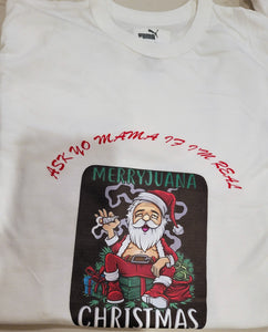 Custom Tshirt - Santa - Ask-yo-mama