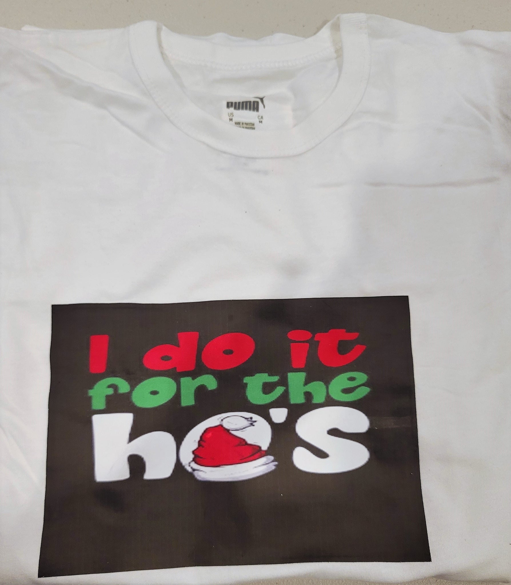 Custom Tshirt - Santa - I-do-it-for-the-ho's