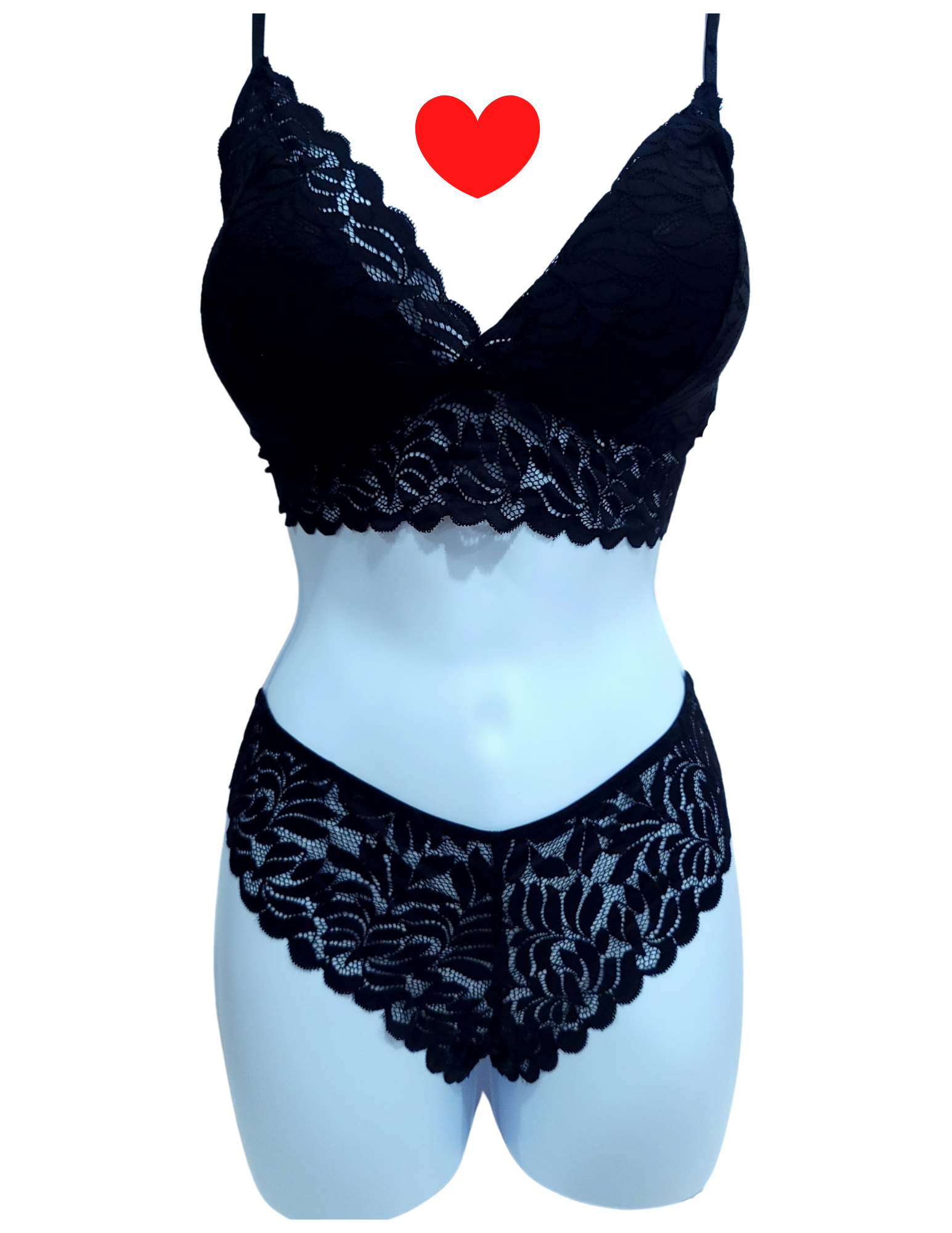 Customizable Panty and Bra Lace Set S - L