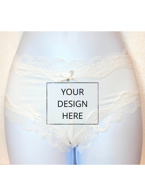 Customizable panties - Lace Trimmed - XS